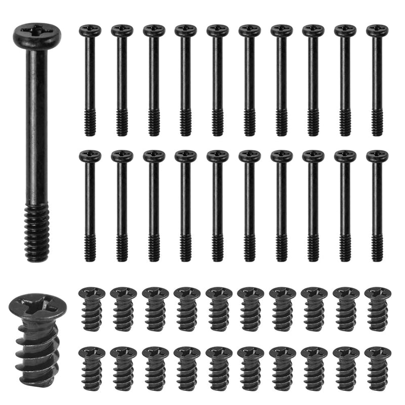 PERFETSELL Pack of 80 PC case screws carbon steel PC fan screws case computer fan screws PC fan screws radiator screws for PC cases, fans