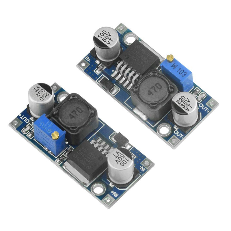 WMYCONGCONG Pack of 10 DC-DC 3A Buck Converter Power Step Down Adjustable Power Supply Module 3-40V Compatible with LM2596