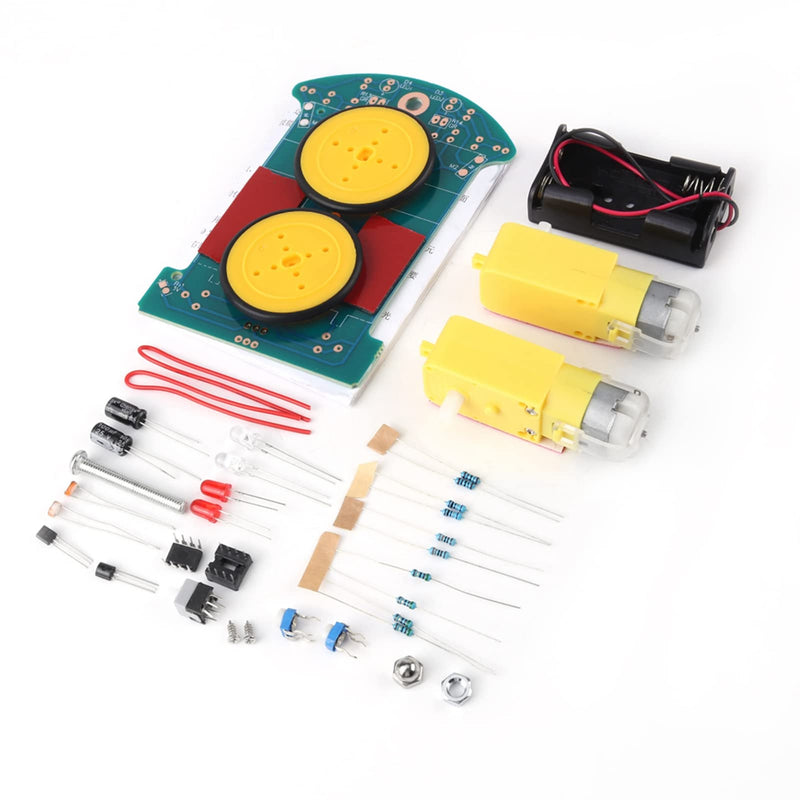 Smart Car DIY Kit, Tracking Electronics Kit, Soldering Kit Project DIY Electronic Learning Car Electronic Component Set Learning Electronics Kit