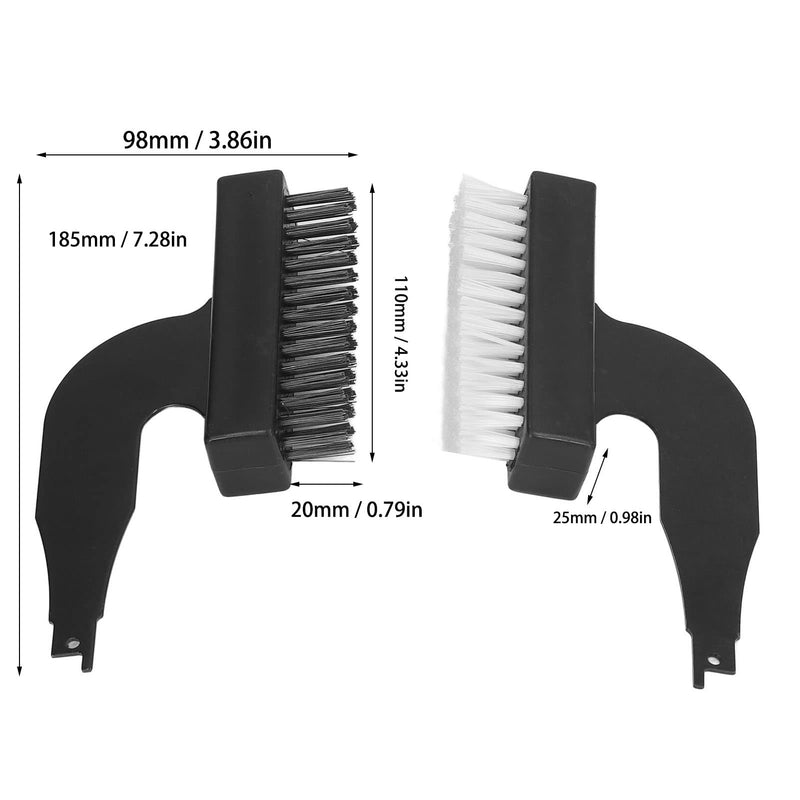 Rust Removal Tool, 4 Piece Rust Removal Brush Shovel Set Nylon Wire Grinding Brushes Reciprocating Saw Cleaning Tool with Reciprocating Blade, Grinding Cup Brushes