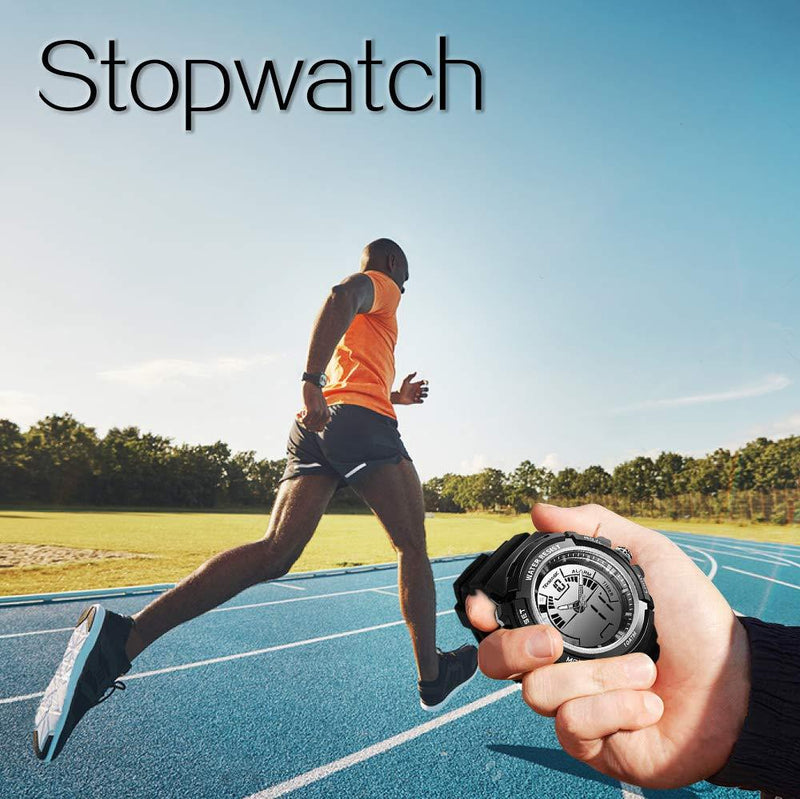 TEKMAGIC Digital Swimming Wrist Sports Watch 100m Water Resistant for Diving with LED Back Light Support Stopwatch and Chronograph Functions (W19-G)