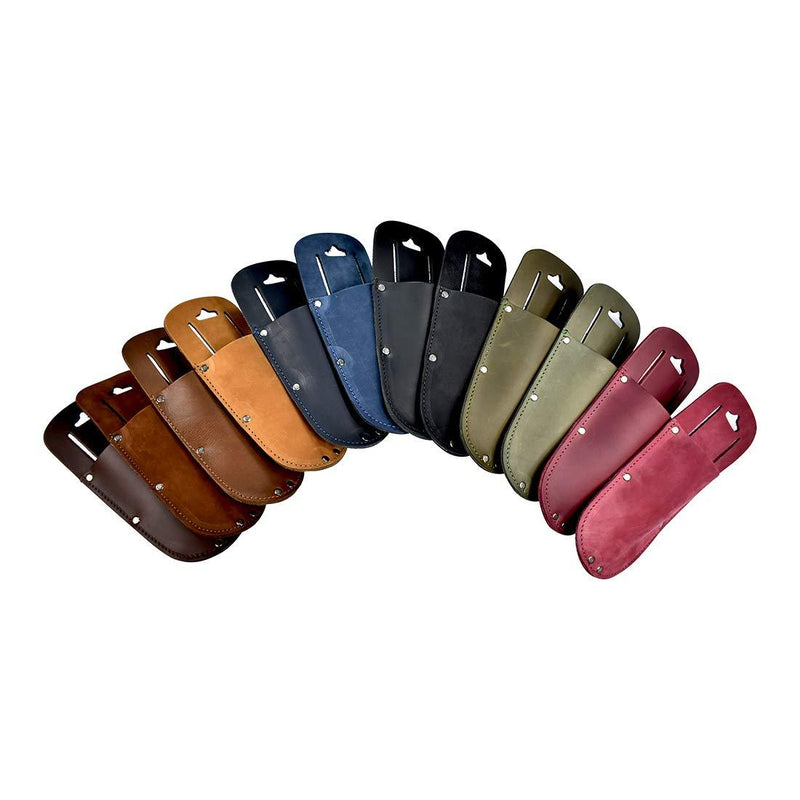 Hide & Drink, Thick Leather Holster for Pruning Shears w/ Belt Loop Garden Scissors Sheath, Folding Saw, Construction & Utility Tools Pouch, Handmade Includes 101 Year Warranty (Bourbon Brown)
