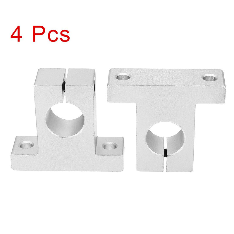 uxcell 4pcs SK13 Aluminum Linear Motion Rail Clamping Guide Support for 13mm Dia Shaft