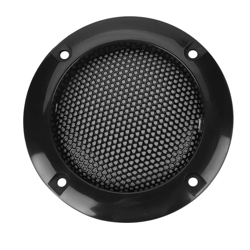 2 Inch Speaker Grill Cover, Speaker Decorative Steel Mesh Circle Car Speaker Protective Mesh Cover Replacement(Black) Black