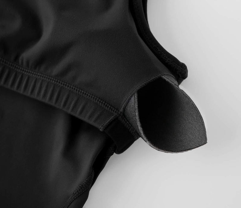 Women’s Longline Sports Bra Wirefree Padded Medium Support Yoga Bras Gym Running Workout Tank Tops Black X-Small