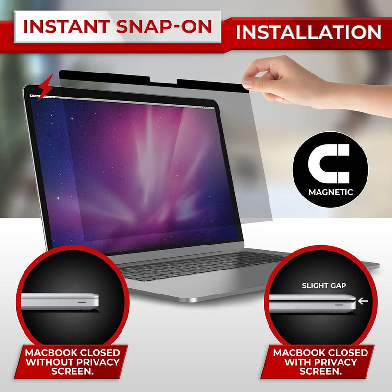 SightPro Magnetic Privacy Screen for MacBook Pro 13 Inch (2012, 2013, 2014, 2015) | Laptop Privacy Filter and Anti-Glare Protector MacBook Pro 13 Inch (2012 - 2015)