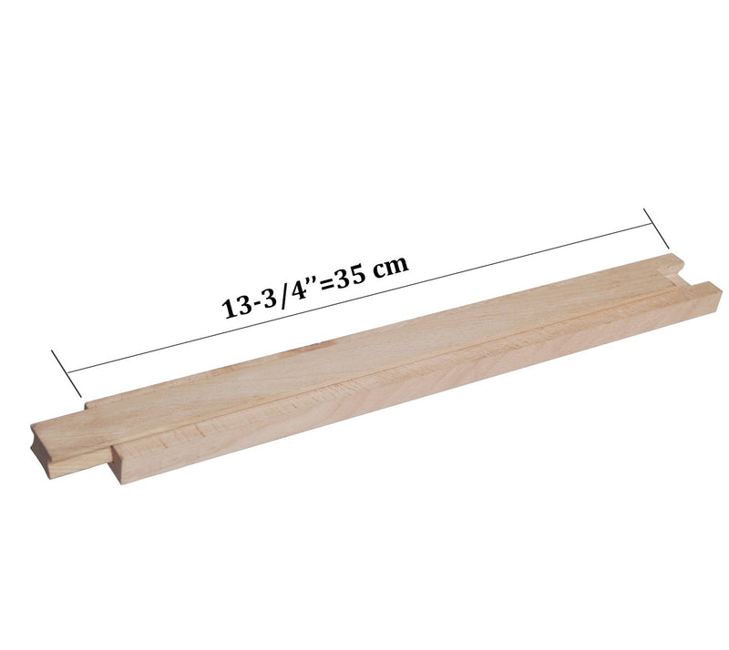 Btibpse Wooden Drawer Slides 13-3/4 Inches Classic Wood Center Guide Track with Slide Glides (35cm (1pair)) 35cm (1pair)