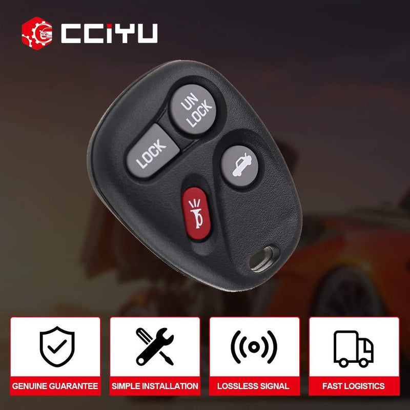 cciyu ABO1502T 2X Remote Key Fob Clicker Control Keyless Entry Replacement for c hevy S10 Blazer 1500 1500HD 2500 2500HD 3500 Suburban 1500 2500 ABO1502T