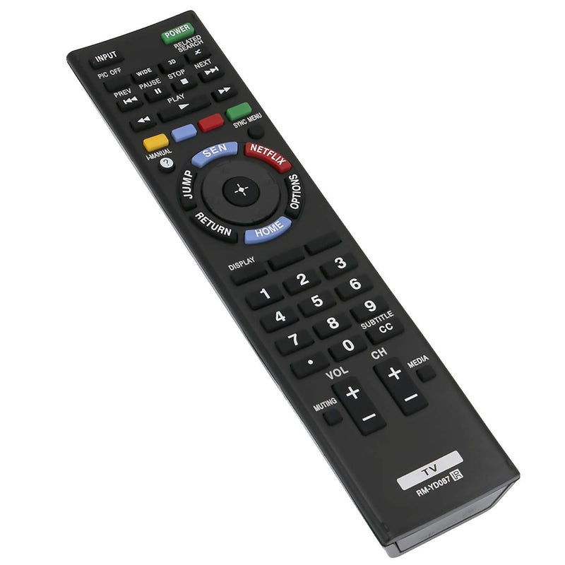 RM-YD087 RMYD087 Remote Control fit for Sony 3D Bravia LCD LED HDTV TV XBR-55X850A XBR-55X850AX XBR-55X855A XBR-55X900A XBR-55X900AX XBR-55X905A XBR-65X850A XBR-65X850AX XBR-65X900A (149198711)