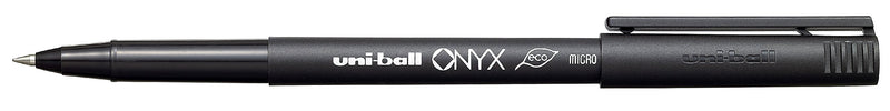 uni-ball ONYX Rollerball Pen, Micro Point (0.5mm), Black, 12 Count