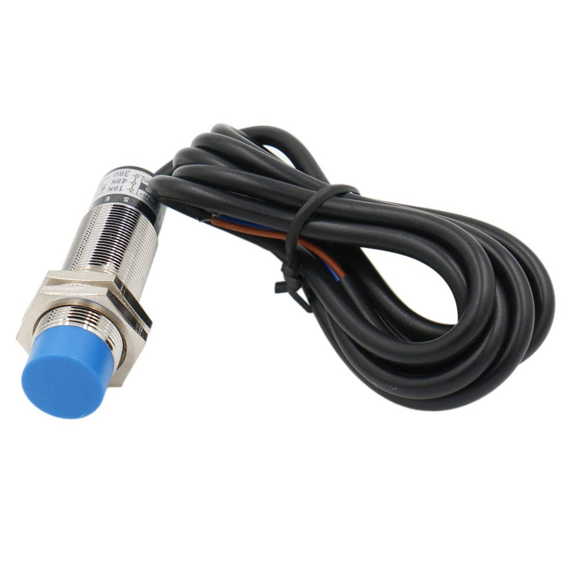 Heschen M18 Capacitive Proximity Sensor Switch Non-Shield Type LJC18A3-B-Z/CX Detection 10mm 10-30VDC 300mA NPN NO+NC 4 Wires