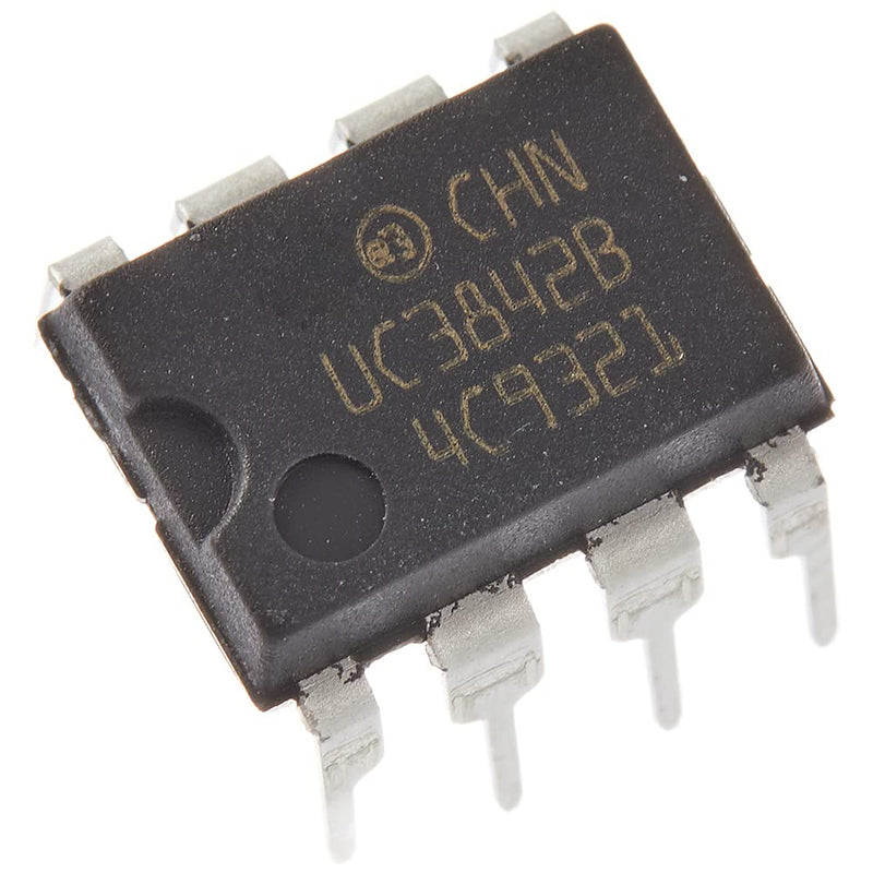Bridgold 10pcs UC3842B UC3842 High Performance PWM Current Mode Controller 1 A, 8-Pin PDIP