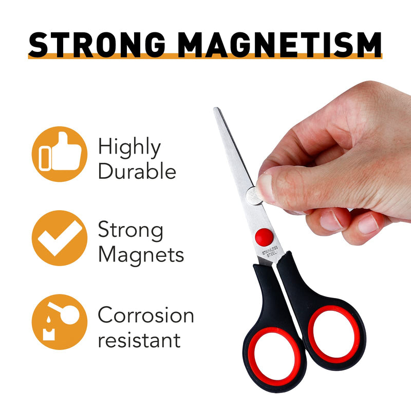 TRYMAG Magnets, 50 PCS Small Refrigerator Magnets Round Disc Magnets, Premium Brushed Nickel Cylinder Office Magnets for Crafts, DIY, Whiteboard and Fridge Magnets,Silvery,10x2mm 50pcs 10X2mm 50Pcs