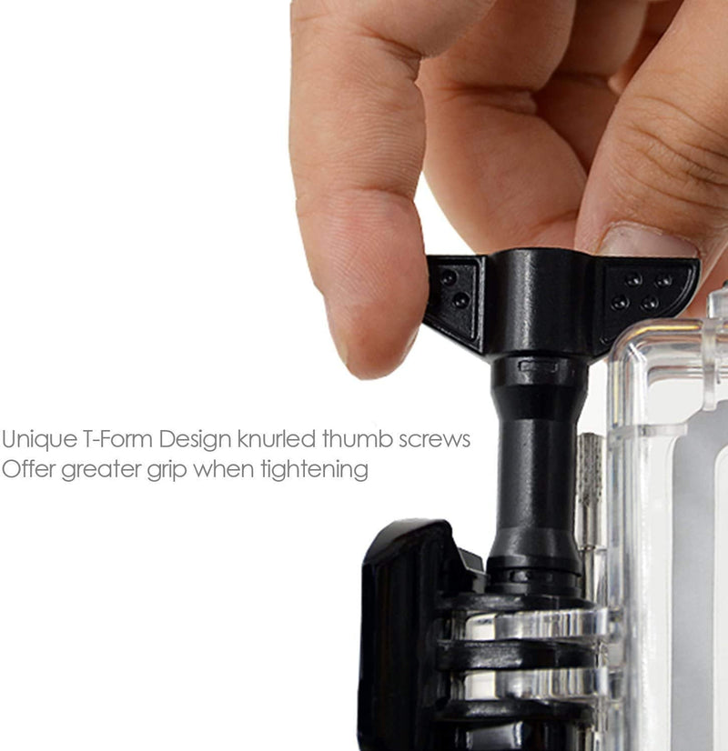 Waterproof Housing Case Compatible with GoPro Hero7 Black/(2018) 6/5 Waterproof Case Diving Protective Housing Shell 45m with Bracket Accessories for Hero7/Hero6/Hero5 Black Action Camera Waterproof Case for hero 7 Black/6/5