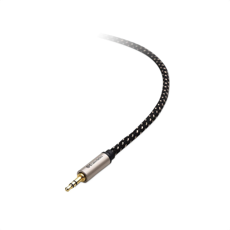 Cable Matters Premium Braided 3.5mm to 1/4 Inch Audio Cable 6 ft (1/4 to 3.5mm Cable) 6 Feet