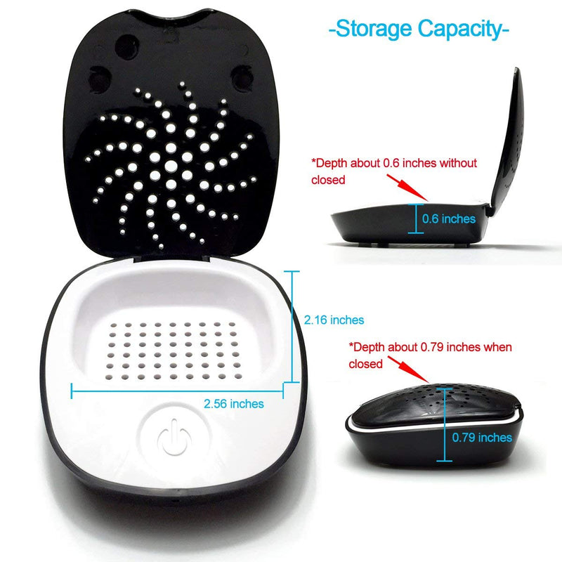 Portable USB Electric Dehumidifier Hearing Aid Dryer,Temperature Range 104~122 Degree,Energy-efficient and Safe