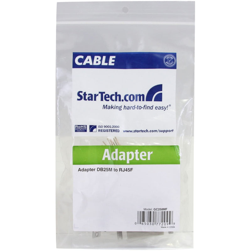 StarTech.com DB25 to RJ45 Modular Adapter - M/F - Serial adapter - DB-25 (M) to RJ-45 (F) (GC258MF)