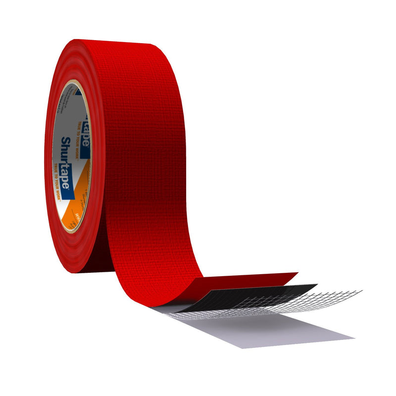 Shurtape PC 667 Specialty Grade, Outdoor Stucco Duct Tape, 48mm x 55m, Red, 1 Roll (100526)