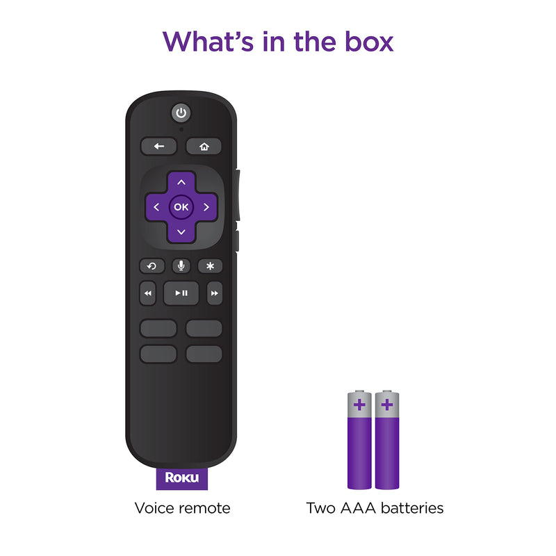 Roku Voice Remote (Official) for Roku Players, Roku TVs and Roku Audio Roku Voice Remote