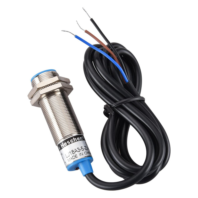 Heschen Inductive Proximity Sensor Switch LJ18A3-5-Z/BY Detector 5mm 10-30VDC 200mA PNP Normal Open (NO) 3 Wire