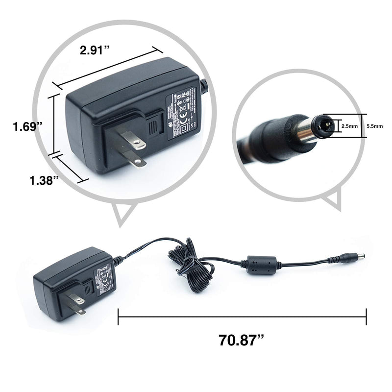 Plustek Power Adapter 24V 0.75A for Z300, PS186 PS188 PS286+ PS283 PS3060U, OpticBook 3800 3900 4800,AD480 D430, OpticSilm 1180 use