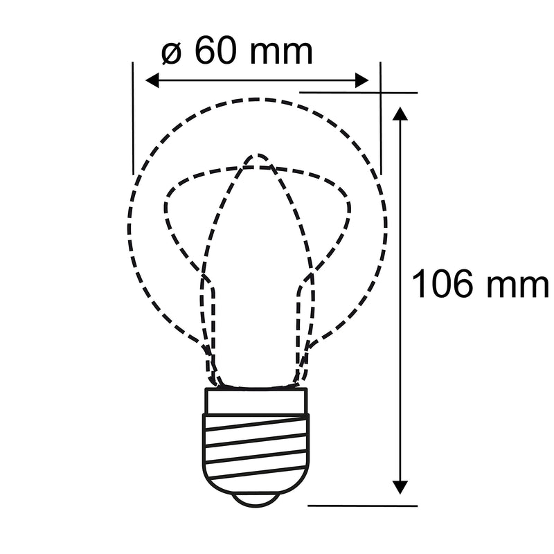 Paulmann 29090 LED EEK E (A - G) E27 bulb shape 7W warm white (Ø x H) 60mm x 106mm 5pcs.