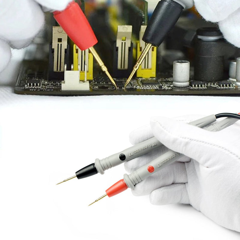 Yubone Multimeter Test Leads,Stackable Banana Test Lead Kit with 30A Alligator Clips,Test Mini Hooks Probe,Silicone Material Soft Cable P0408