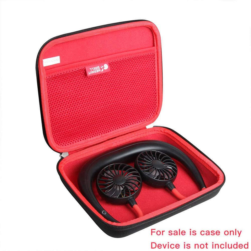 Hermitshell Hand-Free Personal Fan Case for Rechargeable Neck Fan,Cool Fan Portable Hanging Neckband Fan,Wearable Neckband Organizer Case for Travel and Daily Used (Only Case)