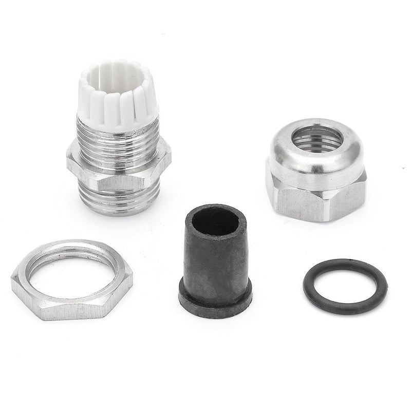 uxcell Cable Gland PG9 Stainless Steel Waterproof Cable Glands Joints Adjustable Connector for 4mm-8mm Dia Cable, Pack of 3