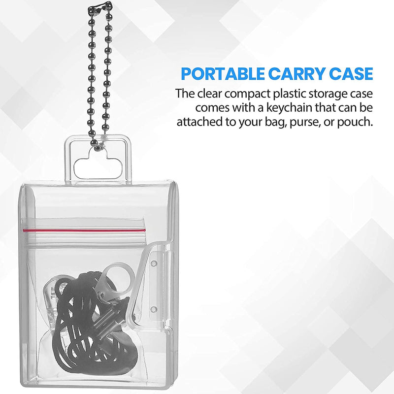 Hearing Aid Clips - Protective Holder with Anti Lost Lanyard Cord - Rope with Loops and Clip and Security Clip Ideal for Behind The Ear Hearing Aids and Personal Sound Amplifiers, (Pack of 2)