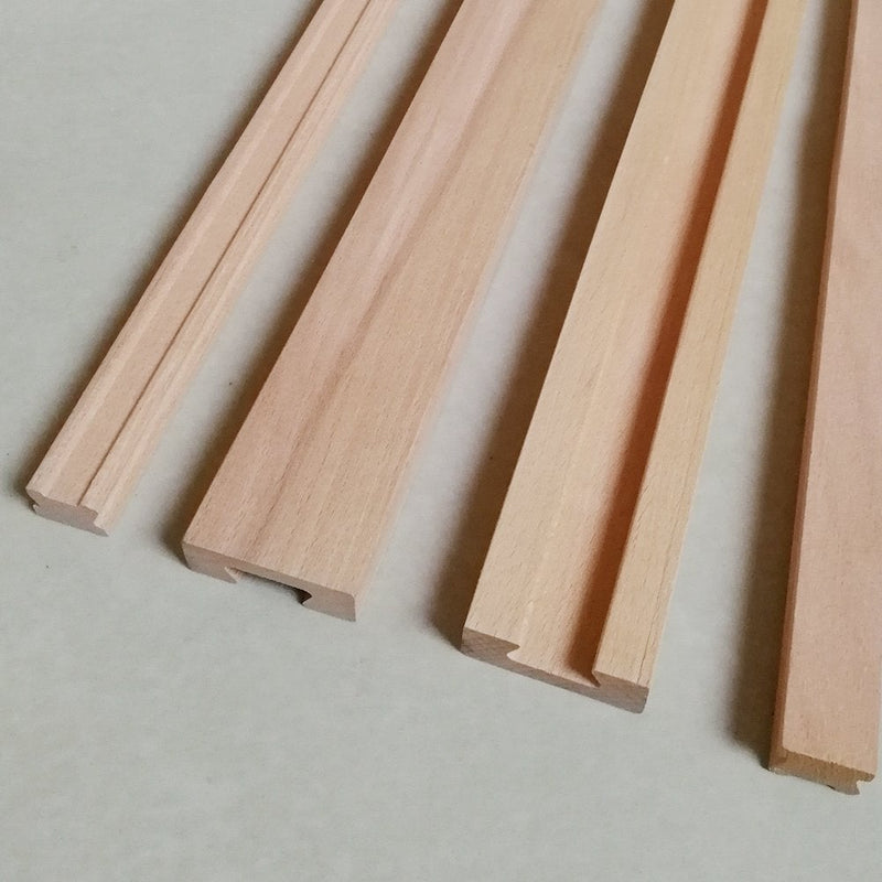 Btibpse Wooden Drawer Slides 50cm Classic Wood Center Guide Track (20'') 2
