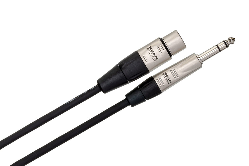 Hosa HXS-010 REAN XLR3F to 1/4" TRS Pro Balanced Interconnect Cable, 10 Feet