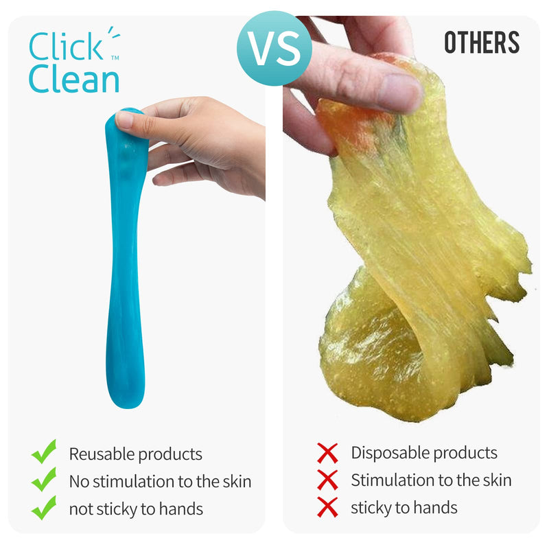 CLICK CLEAN Keyboard Cleaning Gel, 7oz Universal Cleaning Gel for Keyboards Electronics Cleaner Dust Cleaning Gel for Car, Laptop, Keyboard, Air Vents