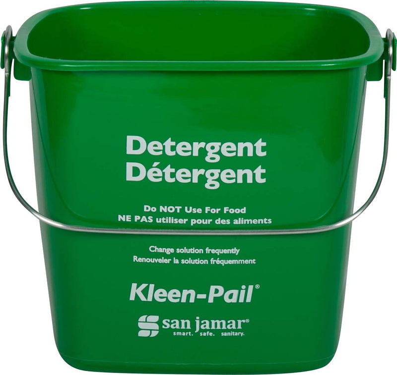 San Jamar KP97GN Kleen-Pail Commercial Cleaning Bucket, 3 Quart, Green