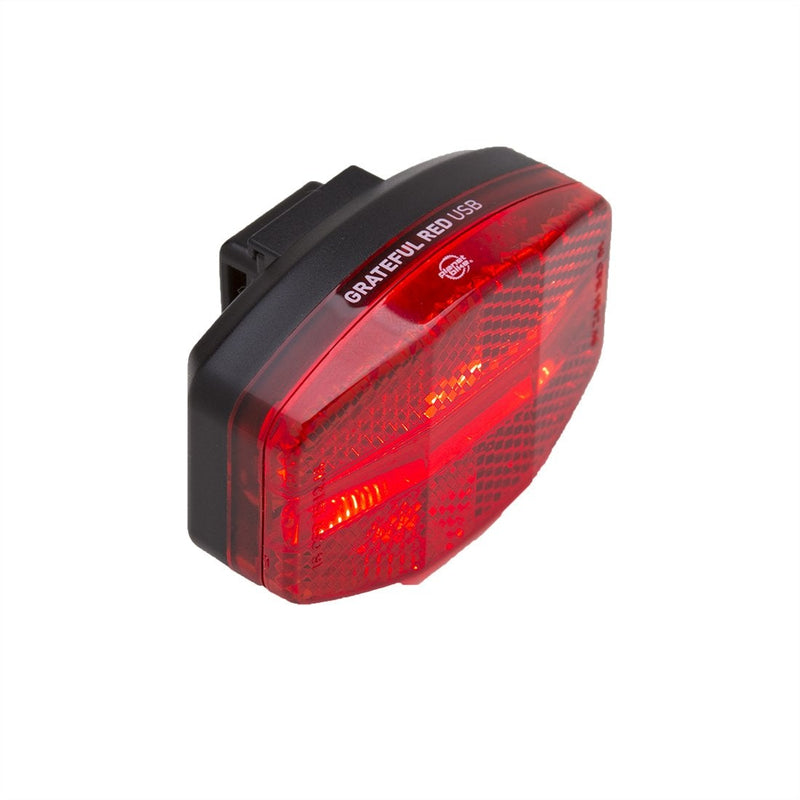 Planet Bike Grateful Red USB Bike Tail Light, Red/Black , 4.5 x 2.25 x 2.75 inches