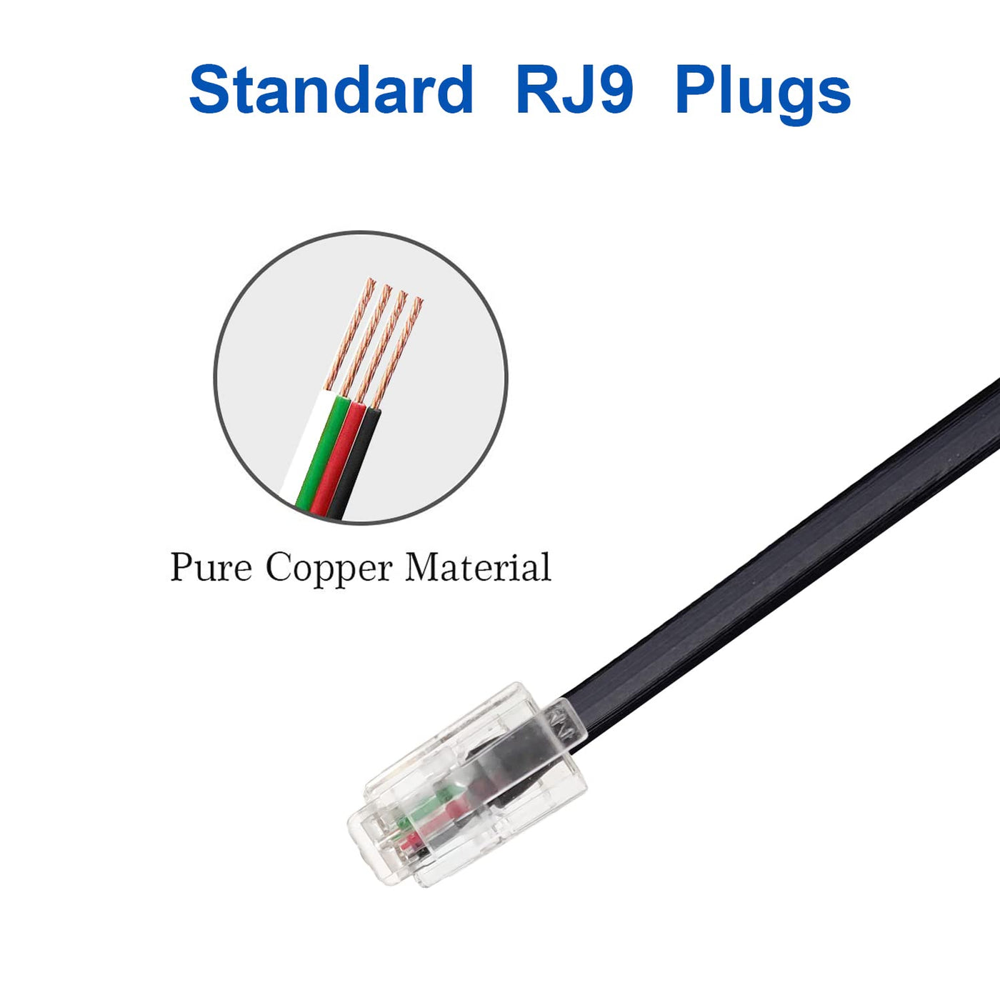 Telephone Training Adapter Y Splitter for RJ9 Headset or Handset