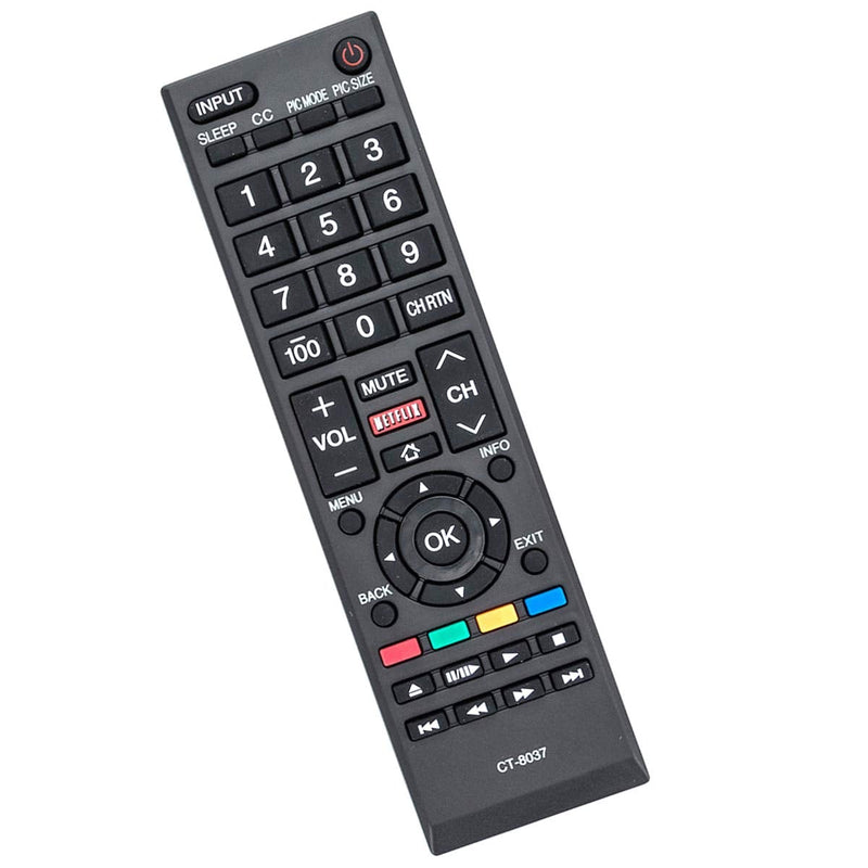 CT-8037 CT8037 Replacement Remote Control Applicable for Toshiba TV 58L5400U 58L5400UC 65L5400 65L5400U 65L5400UC 40L3400 40L3400U 50L3400 50L3400U 58L5400 50L3460UM