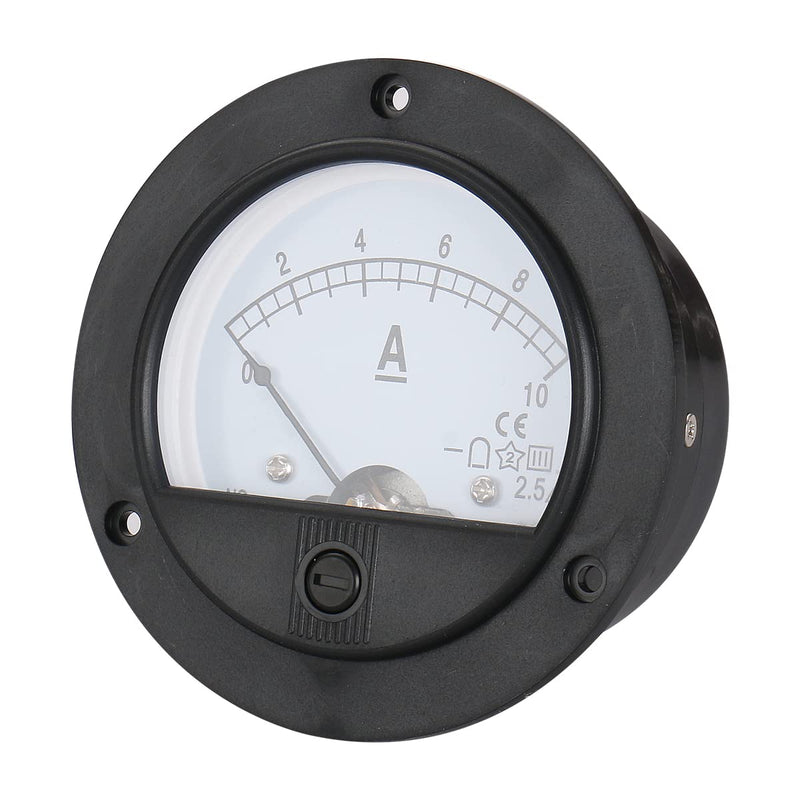 Baomain Ammeter 65C5 Ampere Panel Meter Analog Ammeter Built-In Shunt DC 0-10 A Class 2.5 CE