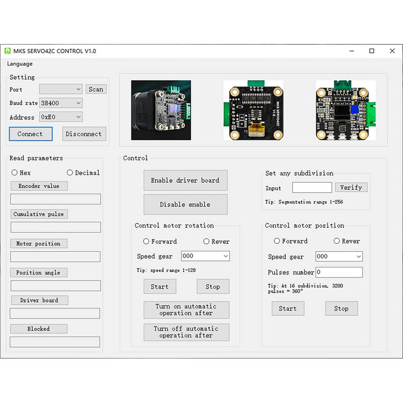 MKS SERVO42C NEMA17 Closed Loop Stepper Motor Driver Low Noise for CNC 3D Printer Prevent Losing Steps Compatible with Gen L SGen L SKR 2 / V1.4 Turbo BTT Octopus V1.1 Mainboard