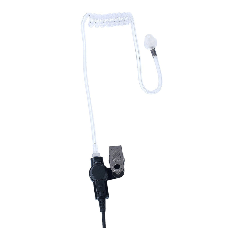 KEYBLU 2Pcs Clear Acoustic Tube Replacement for Two Way Radio Earpiece, Headset (with Connector 2 Pack) WITH CONNECTOR