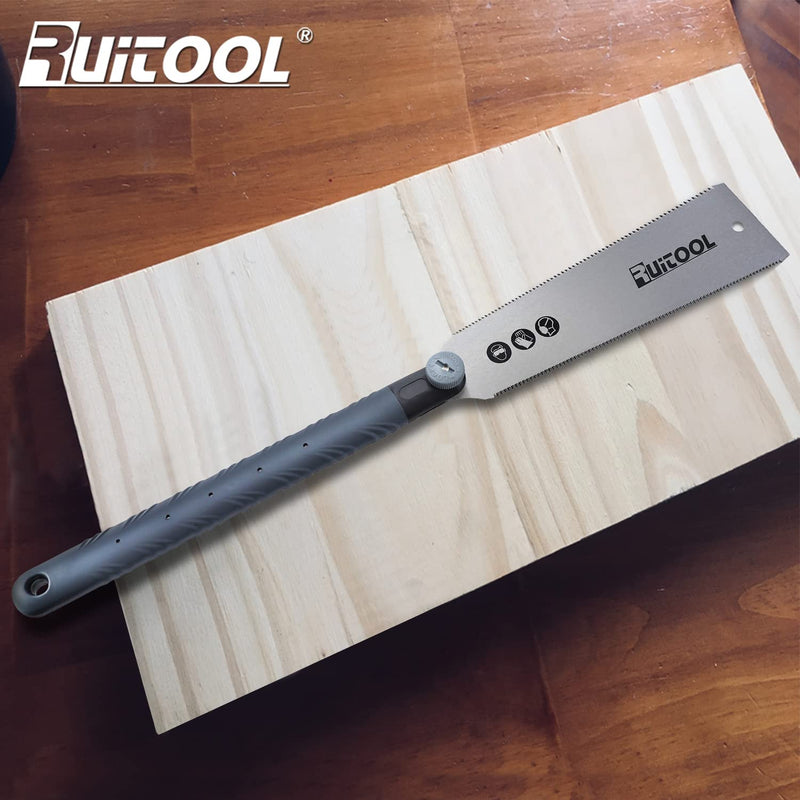 RUITOOL Japanese Pull Saw 10 Inch Double Edge Sided Hand Saw Ryoba SK5 Flexible Blade 10&18TPI Flush Cut Non-slip Plastic Handle Wood Saw for Woodworking Tools Small
