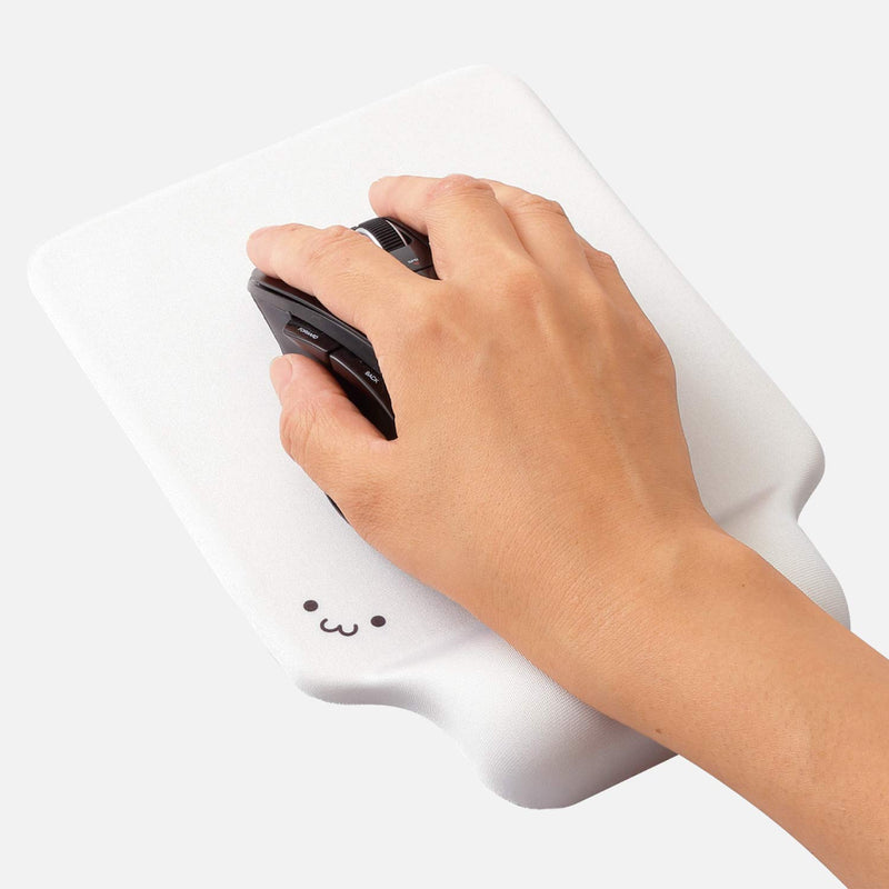ELECOM Kawaii Pad Ergonomic Design Mouse with Gel Type Wrist Rest Reduce Fatigue for Laptop / Computer / Gaming (MP-GELWH)
