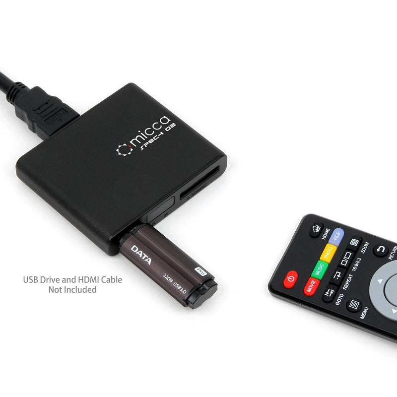 Micca Speck G2 1080p Full-HD Ultra Portable Digital Media Player for USB Drives and SD/SDHC Cards