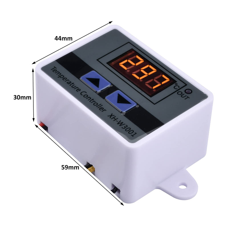 diymore XH-W3001 Digital Temperature Controller with Sensor AC110V-220V Thermostat Temperature Switch Heating Cooling AC 110V-220V