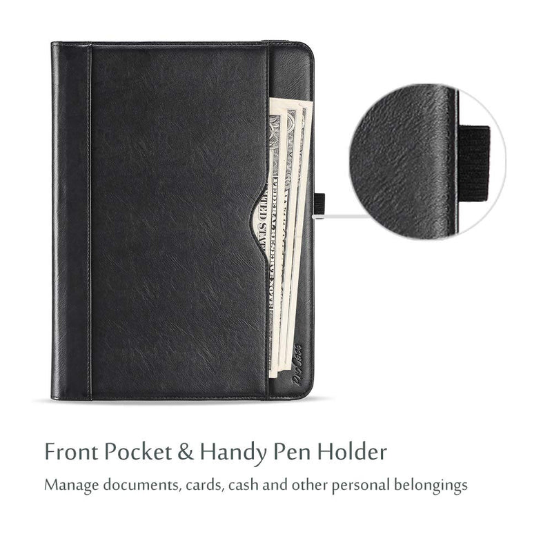 ProCase 9"-10.1" Inch Universal Tablet Case, Protective Cover Stand Folio Case for 9 10 10.1 Inch Android Touchscreen Tablet, with 360 Degree Rotatable Kickstand and Multiple Viewing Angles -Black 9-10.1 in Black