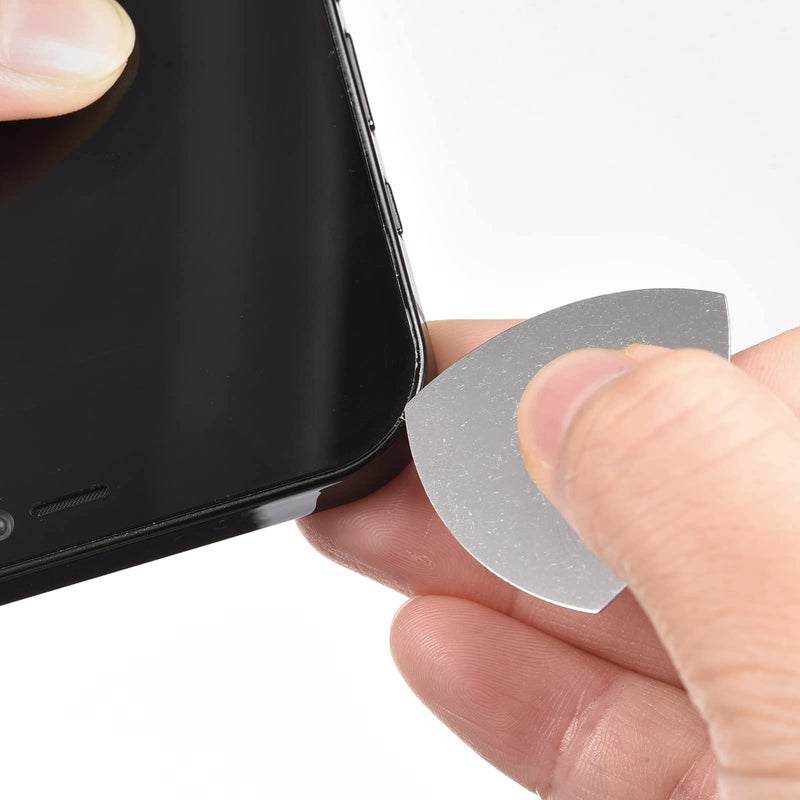 MECCANIXITY Phone Pry Opening Tools Metal 10pcs Silver 0.3mm Thick for Mobile Phone PC Tablet Laptop LCD Screen Repair, Guitar Picks