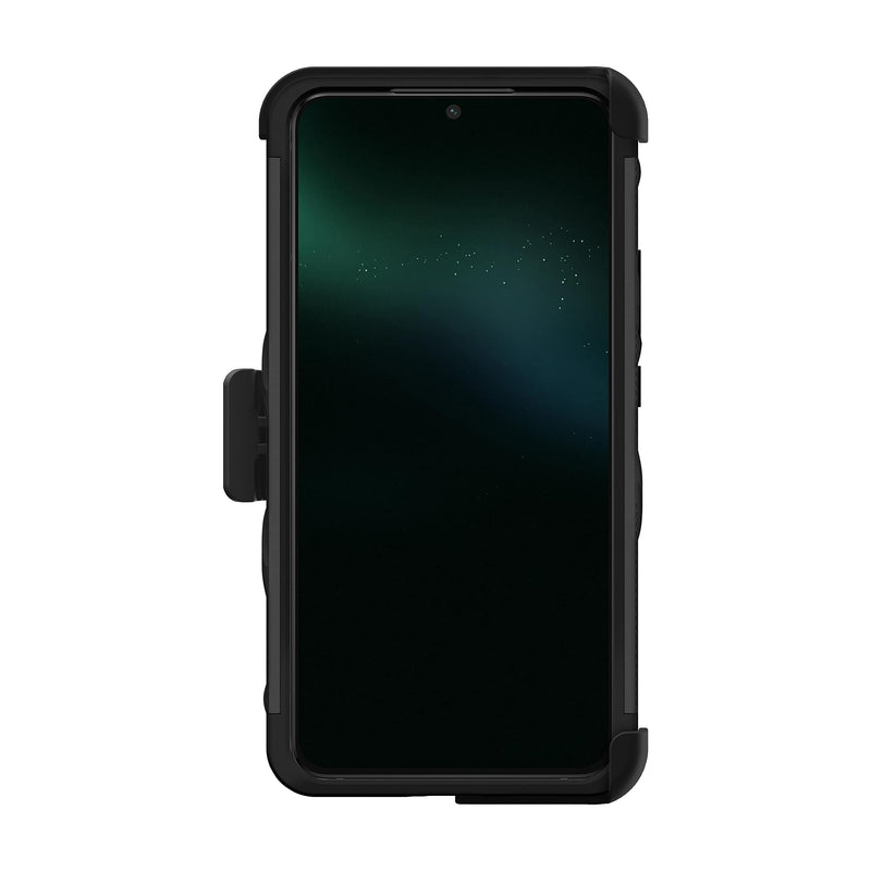 ZIZO Bolt Bundle for Galaxy S22 Plus Case with Screen Protector Kickstand Holster Lanyard - Black Black/Black