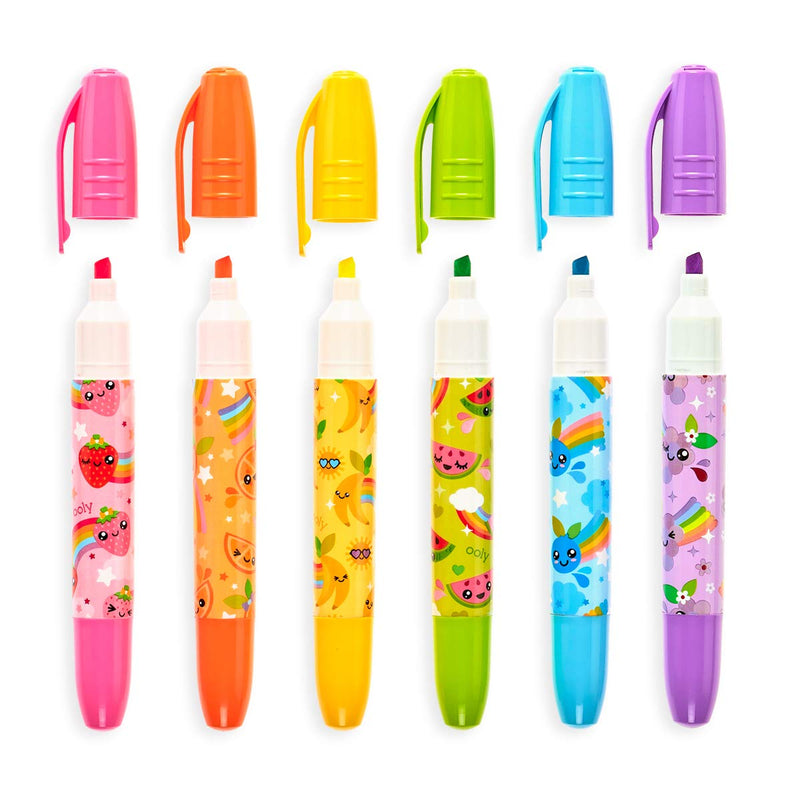 OOLY, Jumbo Juicy, Scented Highlighters, Chisel Tip - Set of 6