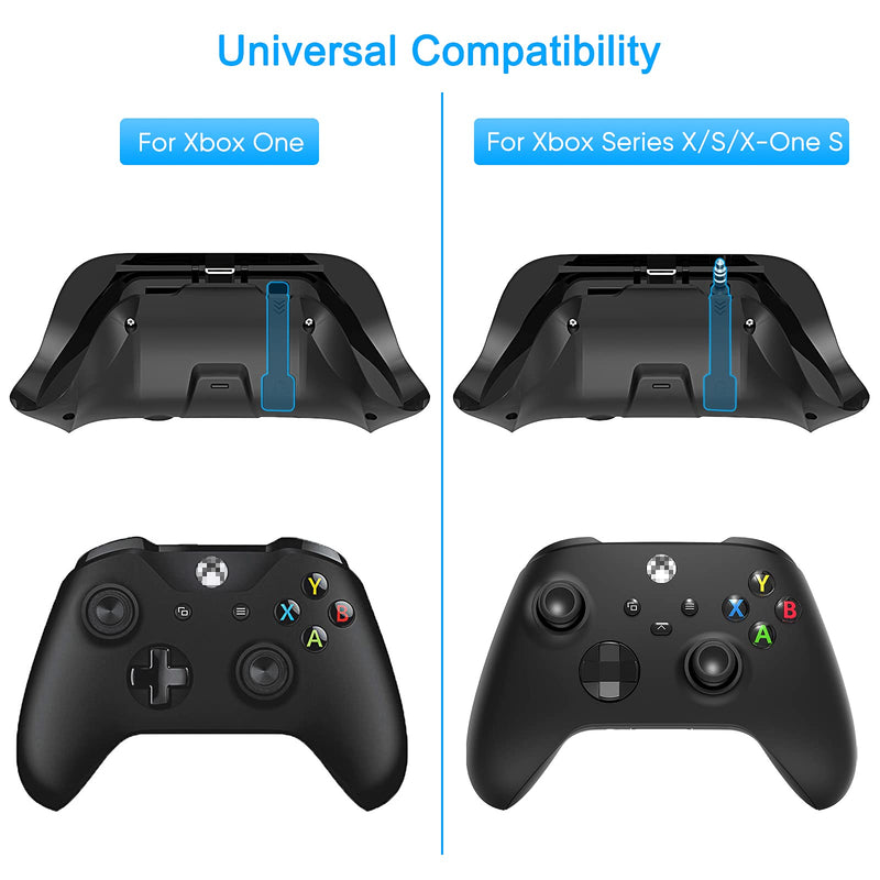 Controller Keyboard for Xbox Series X/ S/ for Xbox One/ One S, Wireless Bluetooth Gaming Chatpad Keypad with USB Receiver, Built-in Speaker & 3.5mm Audio Jack for Xbox Series X/ S/ One/ One S, Black