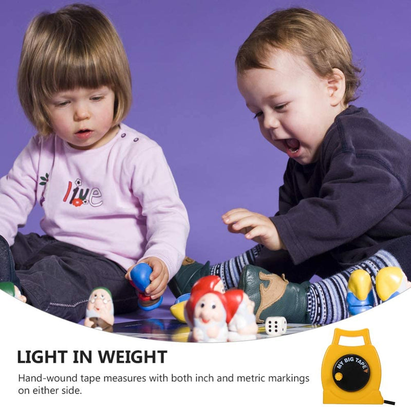 IMIKEYA Kids Tape Measure Retractable Simple Tape Measure Wind-Up Tape Learning Resources Play Tape Measure Construction Toy for Kids Children